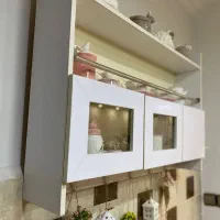 کابینت سفید|کتابخانه، شلف، قفسه‌های دیواری|خشکبیجار, |دیوار