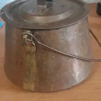 دیزی خوری،یا دیگچه و پارچ و لیوان مسی