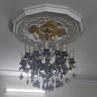 لوستر برنجی|لوستر و چراغ آویز|اسلام‌شهر, شهرک قائمیه|دیوار