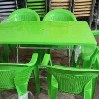 ست میز و صندلی پلاستیکی هرکول ۶ نفره