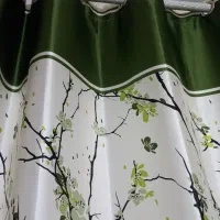 پرده ساتن طرحدار