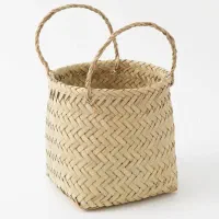 سبد نگهداری حصیری مدل استوانه ای بناک Bonak