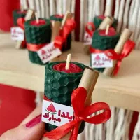 شمع های موم عسلی یلدایی|صنایع دستی و سایر لوازم تزئینی|قم, شاه سید علی|دیوار