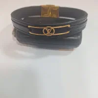 فروش مچ بند چرم همراه با طلا