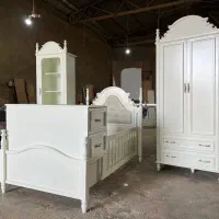 تخت دو منظوره سیسمونی کودک نوجوان گوشواره ای ۲|تخت و سرویس خواب|تبریز, |دیوار