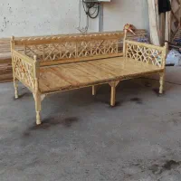 تخت چوبی سنتی|تخت و سرویس خواب|دزفول, |دیوار