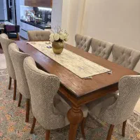 میز ناهارخوری۸ نفره چوب راش گرجستان تمیز و بدون خط