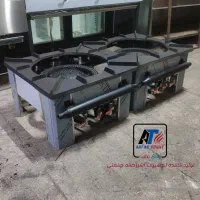 اجاق گازپلوپزی صنعتی استیل مدل3شعله کوره ای و ساده