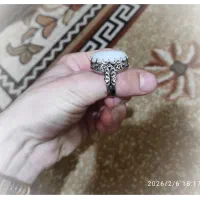 انگشتر عقیق سفید اصل و خاص