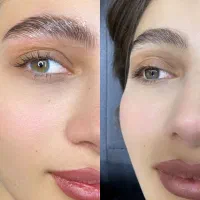 لیفت مژه با مواد کره ای  و کاشت مژه