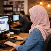 همکار خانم برای امور اینترنتی کامپیوتری (کافی نت)