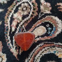 پلاک عقیق باقاب نقره