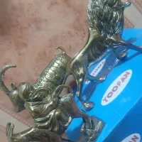 مجسمه برنجی و برنزی پمپ دمنده