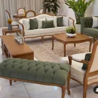 مبلمان فرانسوی ابزاری استیل سلطتنتی