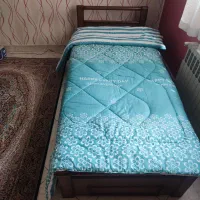 تخت چوبی یکنفره|تخت و سرویس خواب|تهران, آشتیانی|دیوار
