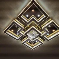 لوستر لوزی smd سه رنگ|لوستر و چراغ آویز|اصفهان, باغ زرشک|دیوار