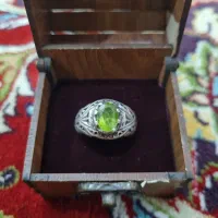 انگشتر زبرجد افغان خال دار