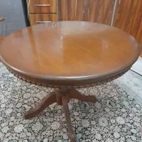 میز نهارخوری گرد۴نفره چوبی