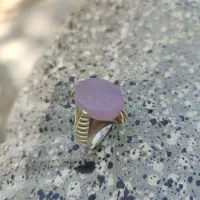 انگشتر عقیق یمنی یاسی اصل با ذکر پنج تن|جواهرات|اصفهان, دستگرده|دیوار