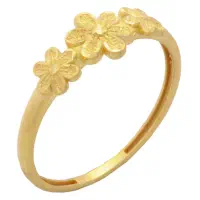 انگشتر طلا ۱۸ عیار زنانه گل آوا - ارسال سریع