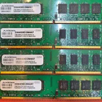 رم پی سی  ddr2 ظرفیت 2GB  تعداد ۴ عدد و ddr3یک عدد
