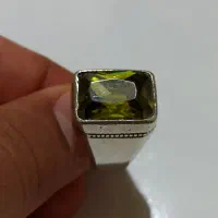 انگشتر زبرجد رکاب نقره قدیمی