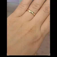 حلقه ی ساده و زیبا در حد نو