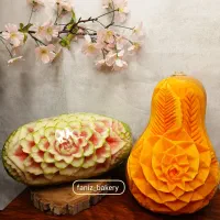 میوه آرایی یلدا حکاکی شب چله چیدمان دکور اموزش