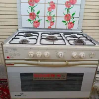 اجاق گاز فر دار پنج شعله نوژن