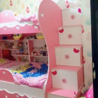 تخت دوقلو بچه و تخت دونفره بسیار تمیز