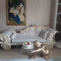 یک دست مبل استیل و میز نهارخوری|مبلمان خانگی و میز عسلی|تهران, شهرک امید|دیوار