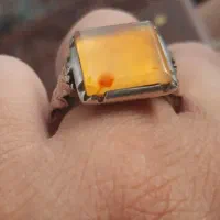 عقیق زرد یمنی کهنه کهنه