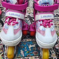 کفش اسکیت دخترانه بچه گانه Lakoko|دوچرخه، اسکیت، اسکوتر|بافق, |دیوار