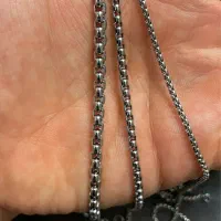 ۳ عدد زنجیر زیبای بافت ونیزی مشابه نقره