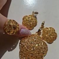 نیم ست نو آبکاری طلا