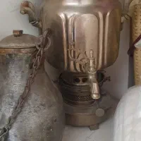 روغن دان دوره ه قاجار وسماور نفتی قدیمی مال سال ۴۰|کلکسیون اشیاء عتیقه|تهران, آهنگ|دیوار