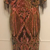 پیراهن مجلسی پولکی نو ،سایز ۴۲ و گاهی ۴۴