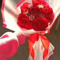 دسته گل روبانی