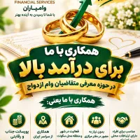 همکاری در توسعه خدمات مالی و بانکی (پورسانت بالا )