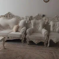 دودست مبل سلطنتی ومیز ناهار خوری ۸نفره تمیز|مبلمان خانگی و میز عسلی|رفسنجان, |دیوار