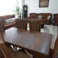 ست کامل مبل ۸ + ناهارخوری ۶ + جلو مبلی + ۴ عسلی|مبلمان خانگی و میز عسلی|فردیس, |دیوار