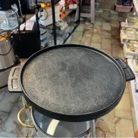 تابه گریل گرد چدنی رژیمی بدون روغن قابلمه ماهیتابه|ظروف پخت‌وپز|قم, محمد آباد|دیوار