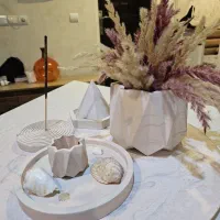 ست گل و گلدان و جا عودی و جا جواهری