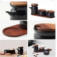 فروش جای ادویه ایکیا مدل 2 عددی با ظرف روغن|ظروف سرو و پذیرایی|تهران, اسکندری|دیوار