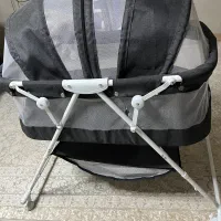 تخت نوزاد اسپرینگ مدل سانی رنگ طوسی