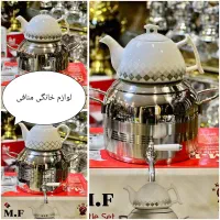 کتری قوری طرح ترک استیل MF
