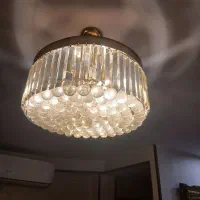 لوستر کریستالی تمیز