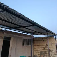 سایبان سقف فلزی آلاچیق شیروانی گالوانیزه و رنگی