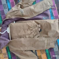 ست زمستانه کاپشن شلوار توکرکی و بافت