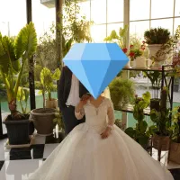 لباس عروس مزون‌دوز لوکس ، فقط یک‌بار استفاده.|لباس|ساری, |دیوار